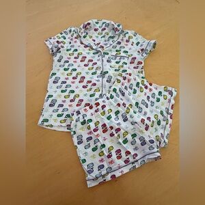 Roller Rabbit Multicolor whale Pajama Set